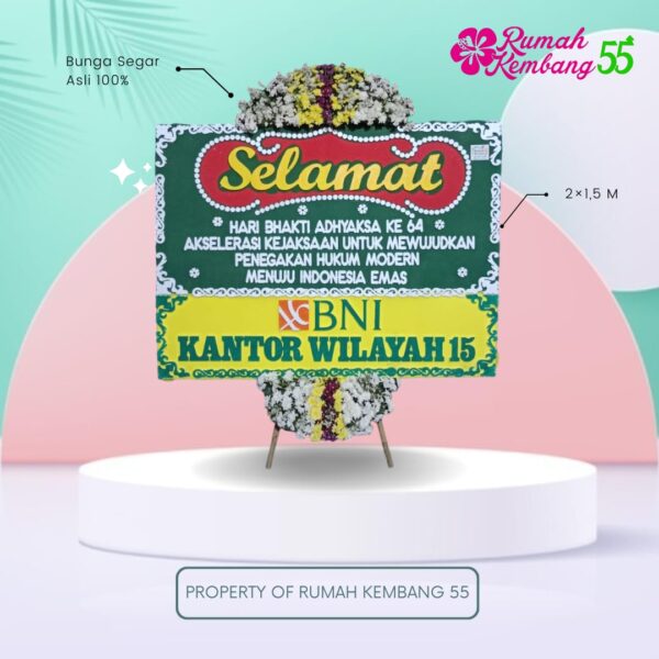 Rangkaian Bunga Papan Selamat RK55-01