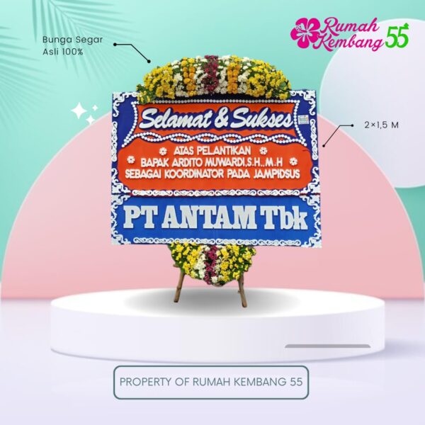 Rangkaian Bunga Papan Selamat RK55-02