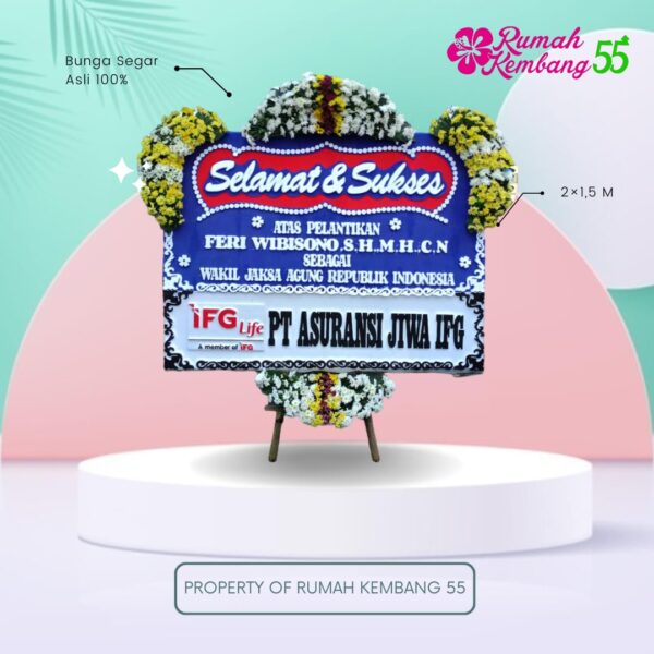Rangkaian Bunga Papan Selamat RK55-03