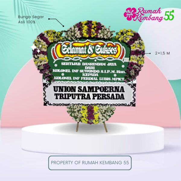 Rangkaian Bunga Papan Selamat RK55-04