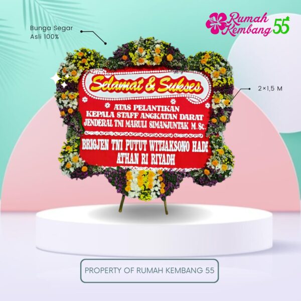 Rangkaian Bunga Papan Selamat RK55-05